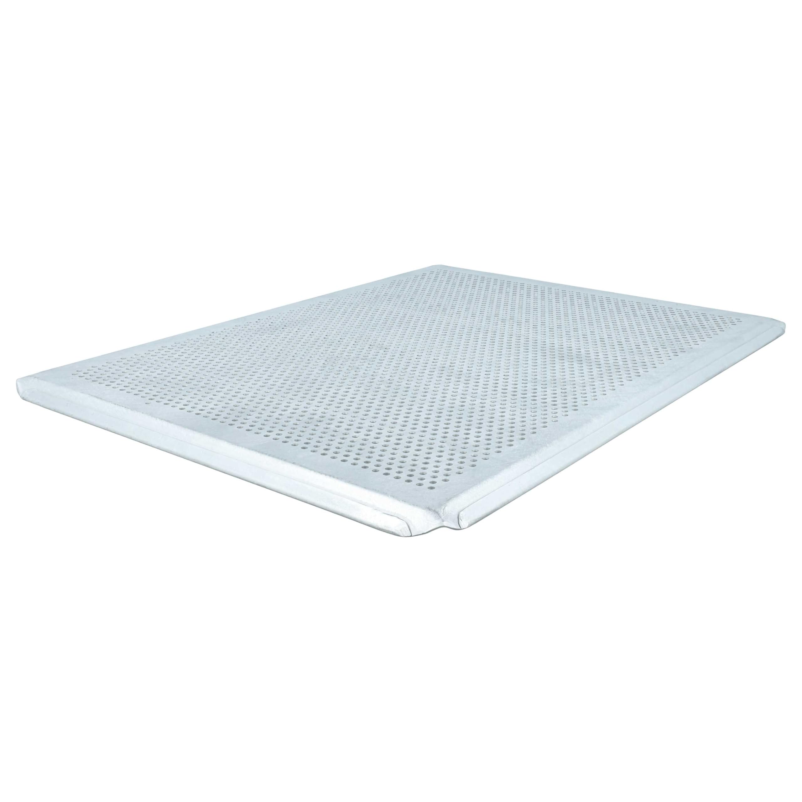 vhbw 2x Backblech für Backofen | 40 x 30 x 1 cm Silber, Perforiert