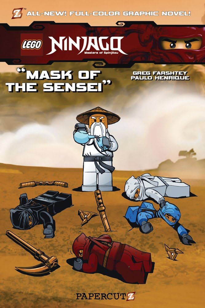 Papercutz Mask of the Sensei (Ninjago #2)