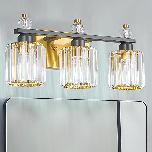 Miniatura 51 de Luces de tocador 4-Luces Modernas de Cristal para Tocador Luz de Baño Dorada Accesorios de Iluminación de Tocador sobre Espejo Lámparas de Tocador