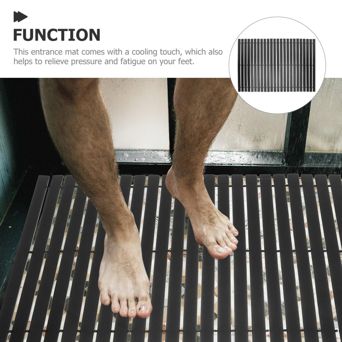 Ipetboom Alfombra Diseño Simple de Natural Antideslizante y Resistente al Desgaste para Uso en Habitación y Baño