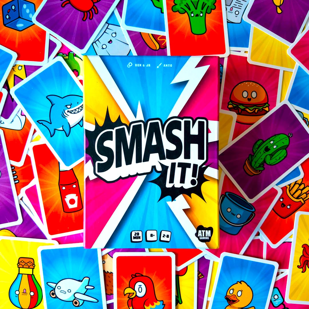 QuickStop + Smash It - Juegos de Mesa para Familia y Amigos - Dinámico y Divertido - Juego de Cartas de Rapidez Mental - Diversión sin Pantallas