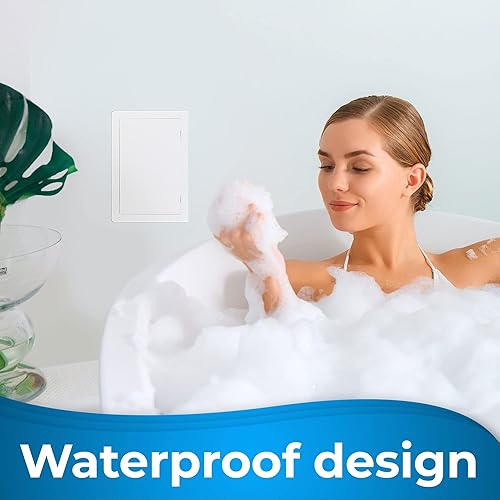 Miniatura 9 de Panel de acceso para paneles de yeso, 4 x 6 pulgadas, cubierta de orificio de pared, puerta de acceso, panel de acceso de fontanería para paneles