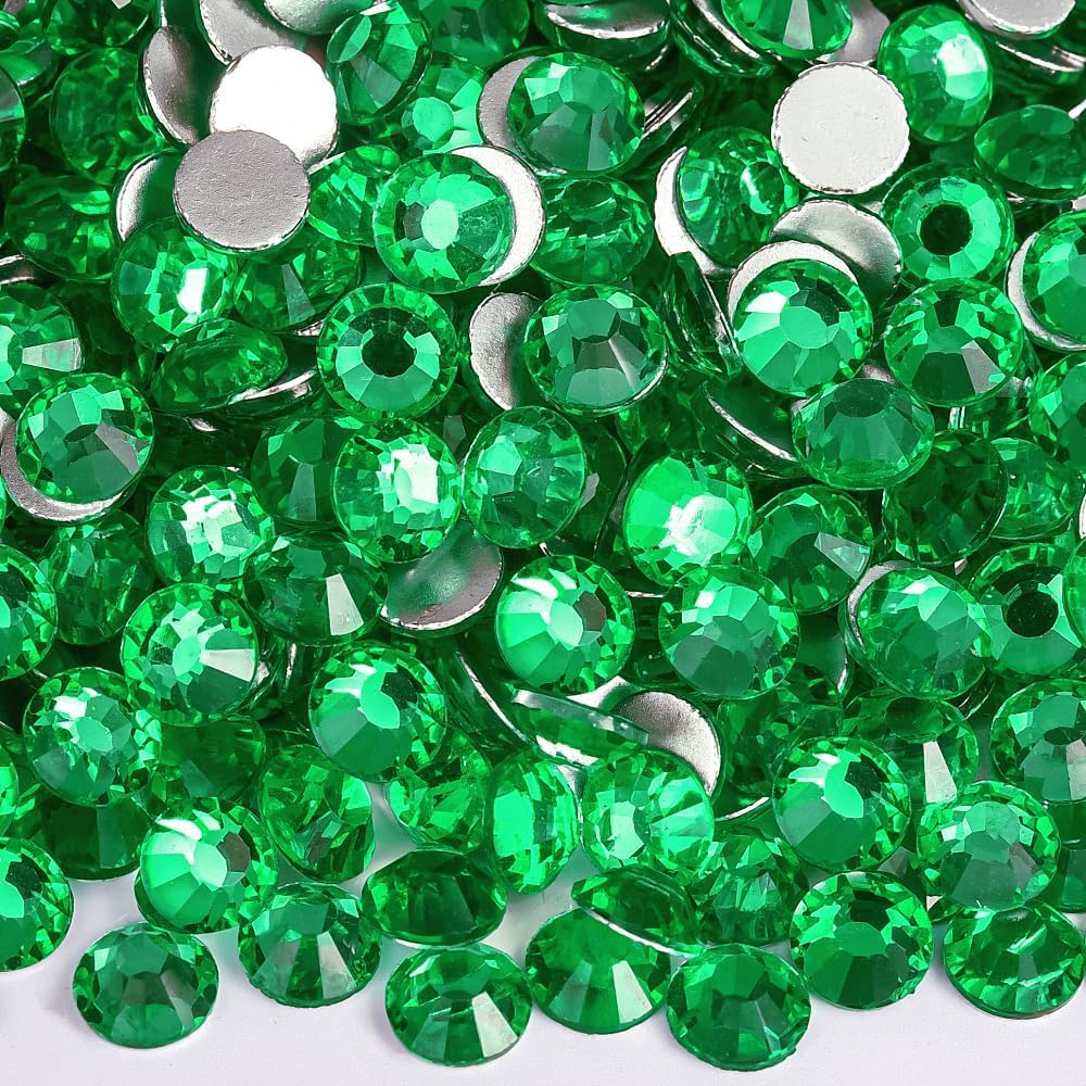 Flatback Rhinestones Glass Beads for Crafts Peridot Mixed SS6-20 2880pcs
