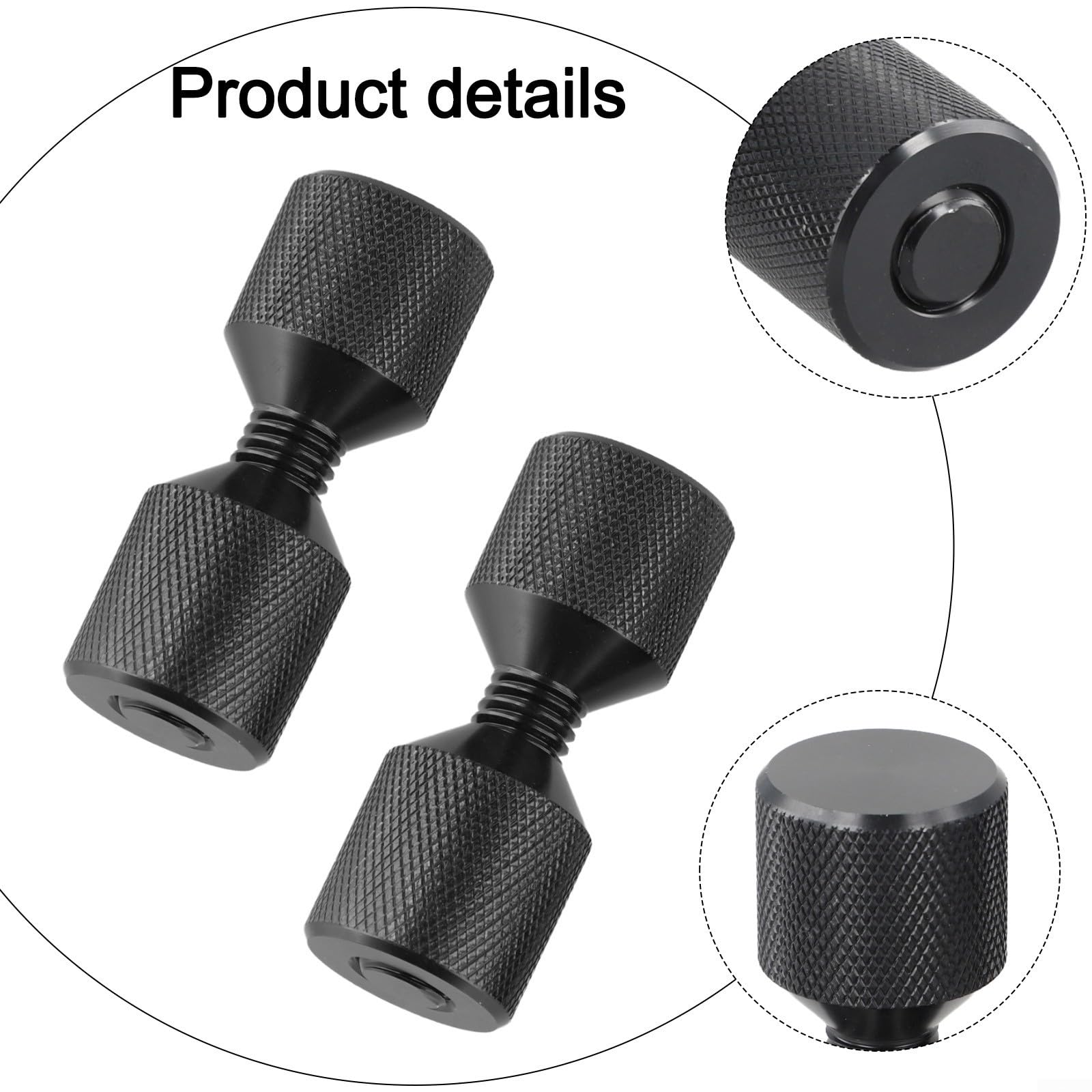 Ensemble de goupilles à deux trous à bride en aluminium de 3,8 cm avec niveau intégré pour ASME Outil de positionnement d'alignement de tuyau de 68 kg Finition oxyde noir Grand 70 x 27 mm