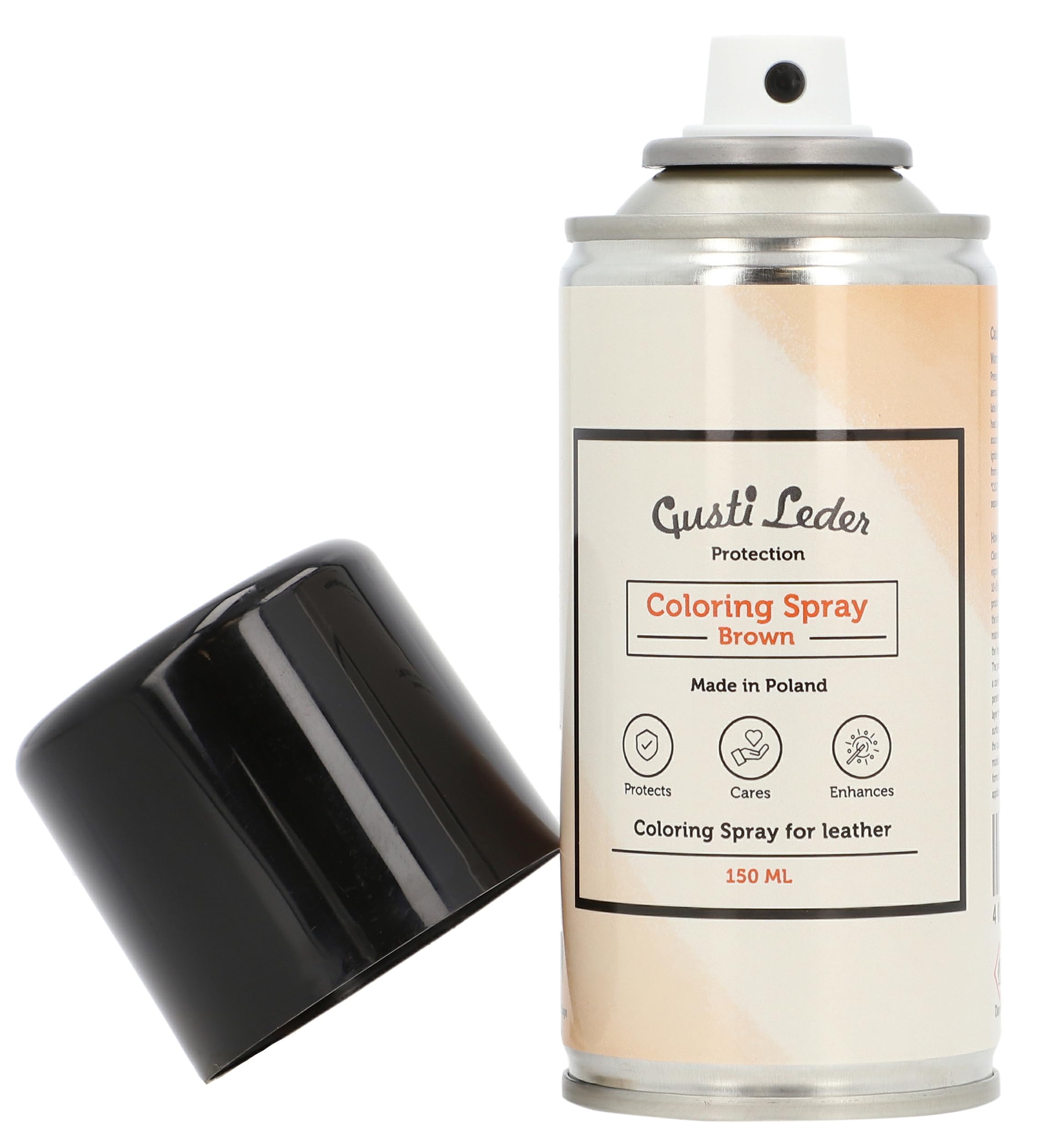 Gusti Pelle Coloring Spray Brown – Vernice spray impregnante per la cura della pelle marrone