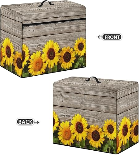 Miniatura 66 de Funda para máquina de coser de mariposas y flores con prácticos bolsillos, funda protectora con asa, para la mayoría de máquinas de coser estándar