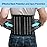 TESETON Back Wrap for Men & Women, Brace Belt Plus Size,Breathable Lumbar Support for Scoliosis, Waist Relax Lower Back Pain, Sciatica Pain Relief with 8 reinforced Bones Black-XL