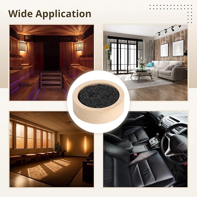 Difusor de Aceites Esenciales de Roca Lava y Madera Anjetan miniatura 6