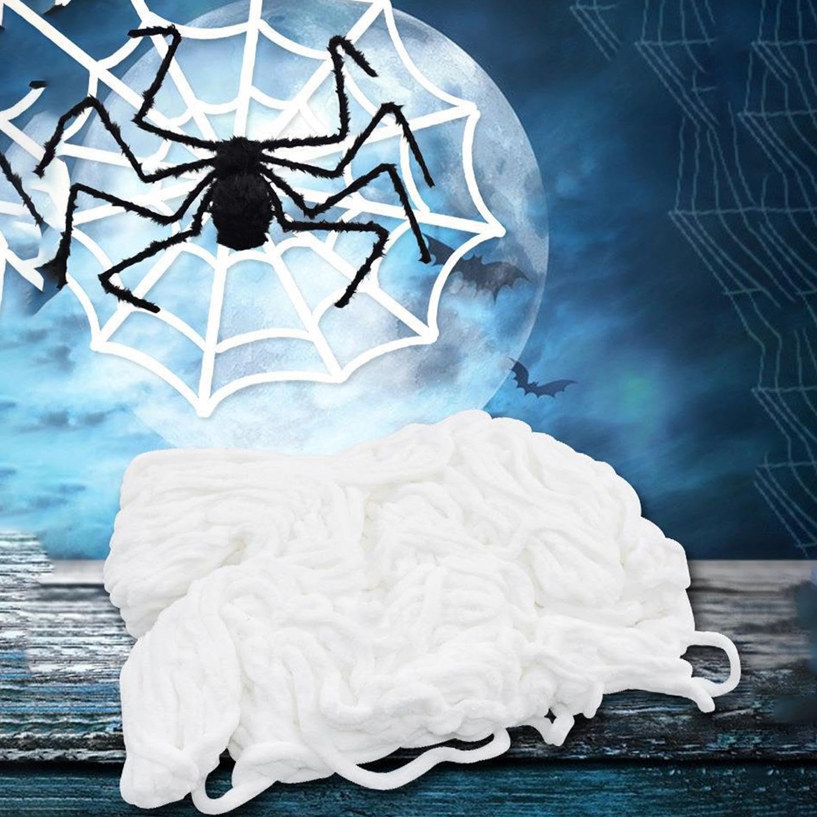 Grande ragnatela decorazioni di Halloween – Controllo vocale