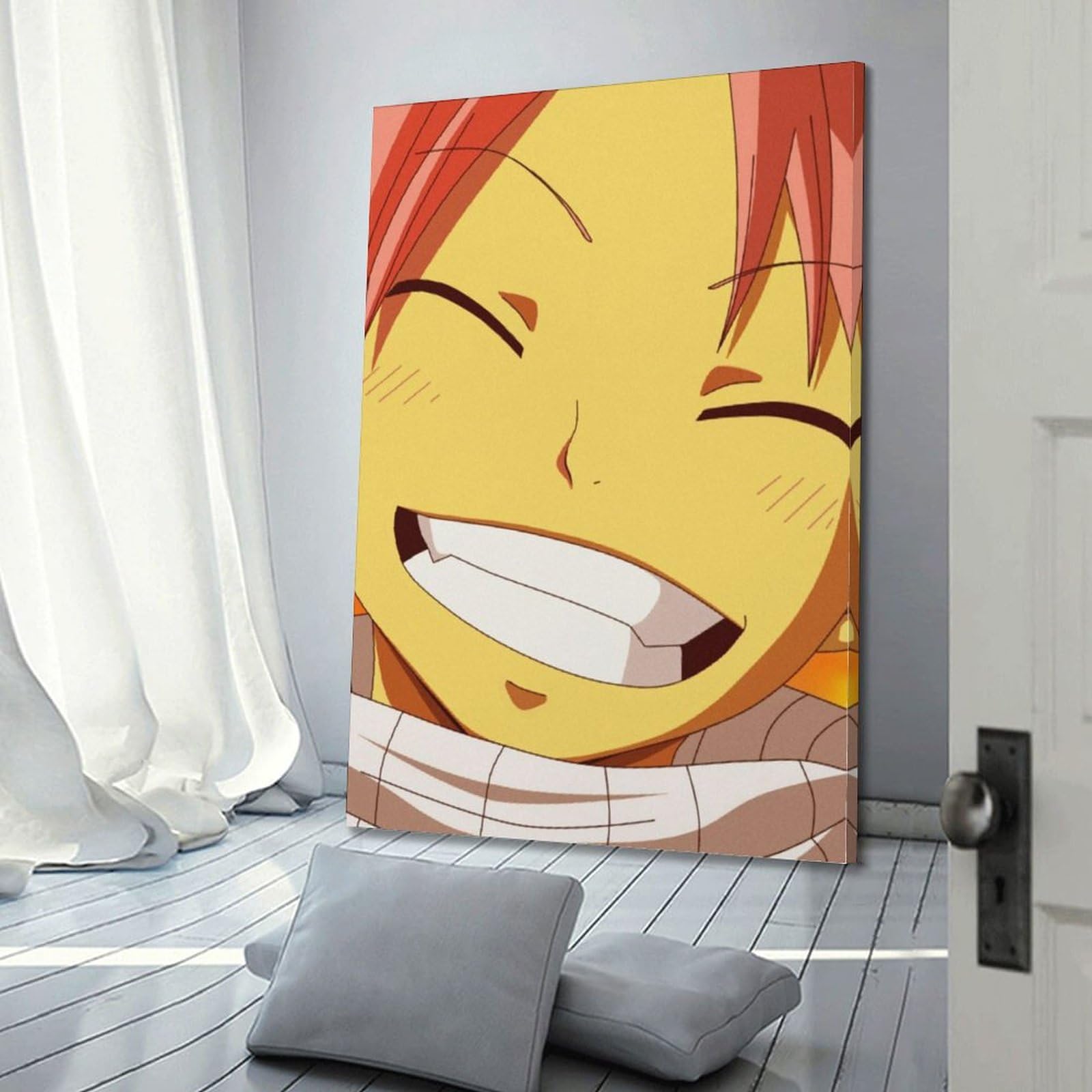 VZRSQZK Poster japonais Fairy Tail Naz - Peinture décorative sur toile - Décoration moderne pour chambre à coucher - 40 x 60 cm