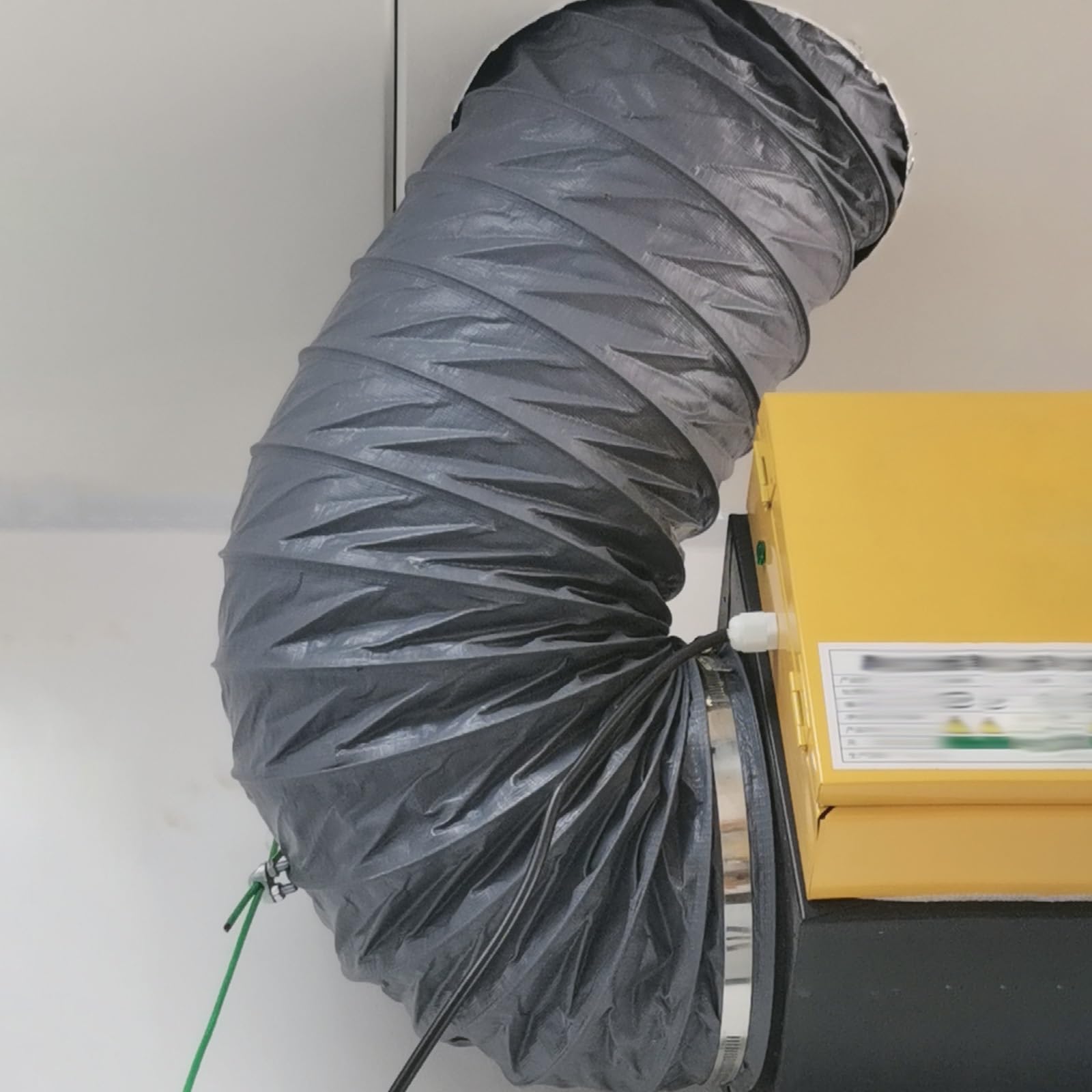 Tubo Flexible Manguera De Escape De Ventilación De 10m De Largo, Conducto De Extracción De Taller para HVAC/Invernadero/Espacio Reducido, Resistente Al Fuego(Dia 150mm(5 8/9in))