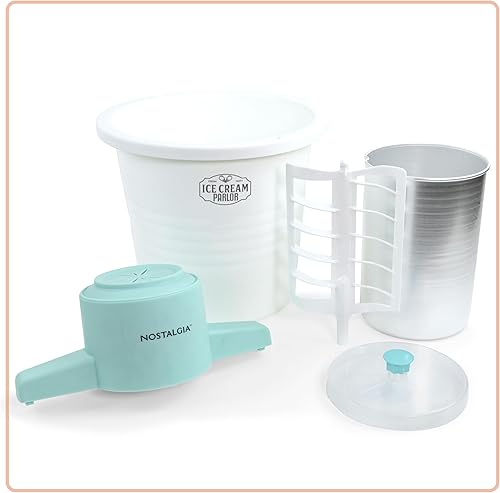 Miniatura 7 de Nostalgia Máquina eléctrica de helados, estilo salón, máquina de helado suave a la antigua, hace yogur o helado helado en cuestión de minutos,