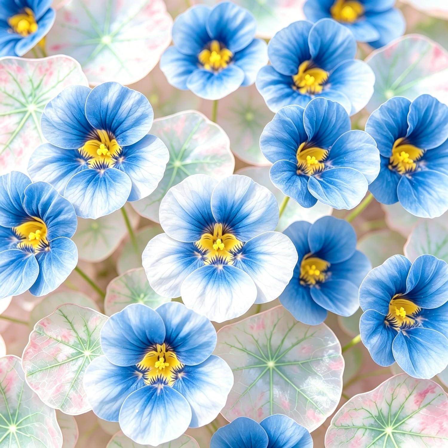 Rare Nasturtium Seeds (Indian cress,Tropaeolum majus)-Hardy Perennial,Strong Plants that Grow Well,Suitable for Garden Plants, Landscape Design, Indoor and Outdoor Potted Plants.-450pcs-Rare E