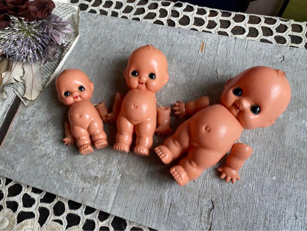 Amazon.co.jp: キューピー人形 セルロイド セット レトロ 当時物
