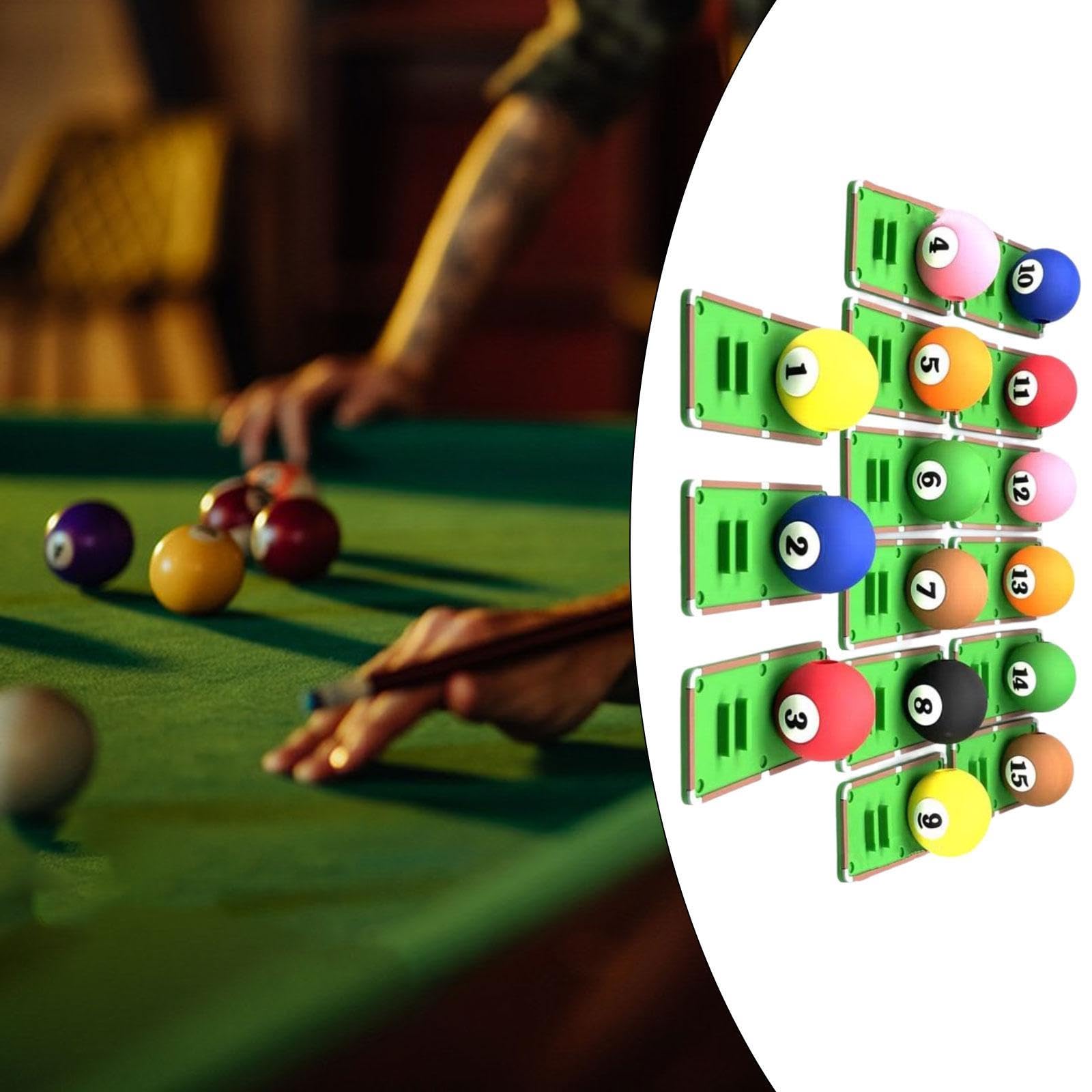 kowaku 15 Pieces Billiard Stroke Trainer Pool Cue Stroke Trainer Professional Lightweight for Beginner Snooker Training Equipment