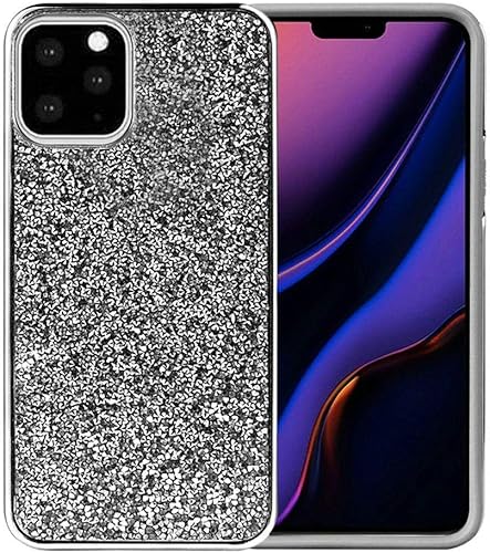 AMZER - Carcasa hĂbrida para iPhone 11 Pro Max, diseño de diamantes de imitaciĂłn de alta resistencia, color negro AMZER - Carcasa hĂbrida para iPhone 11 Pro Max, diseño de diamantes de imitaciĂłn de alta resistencia, color negro