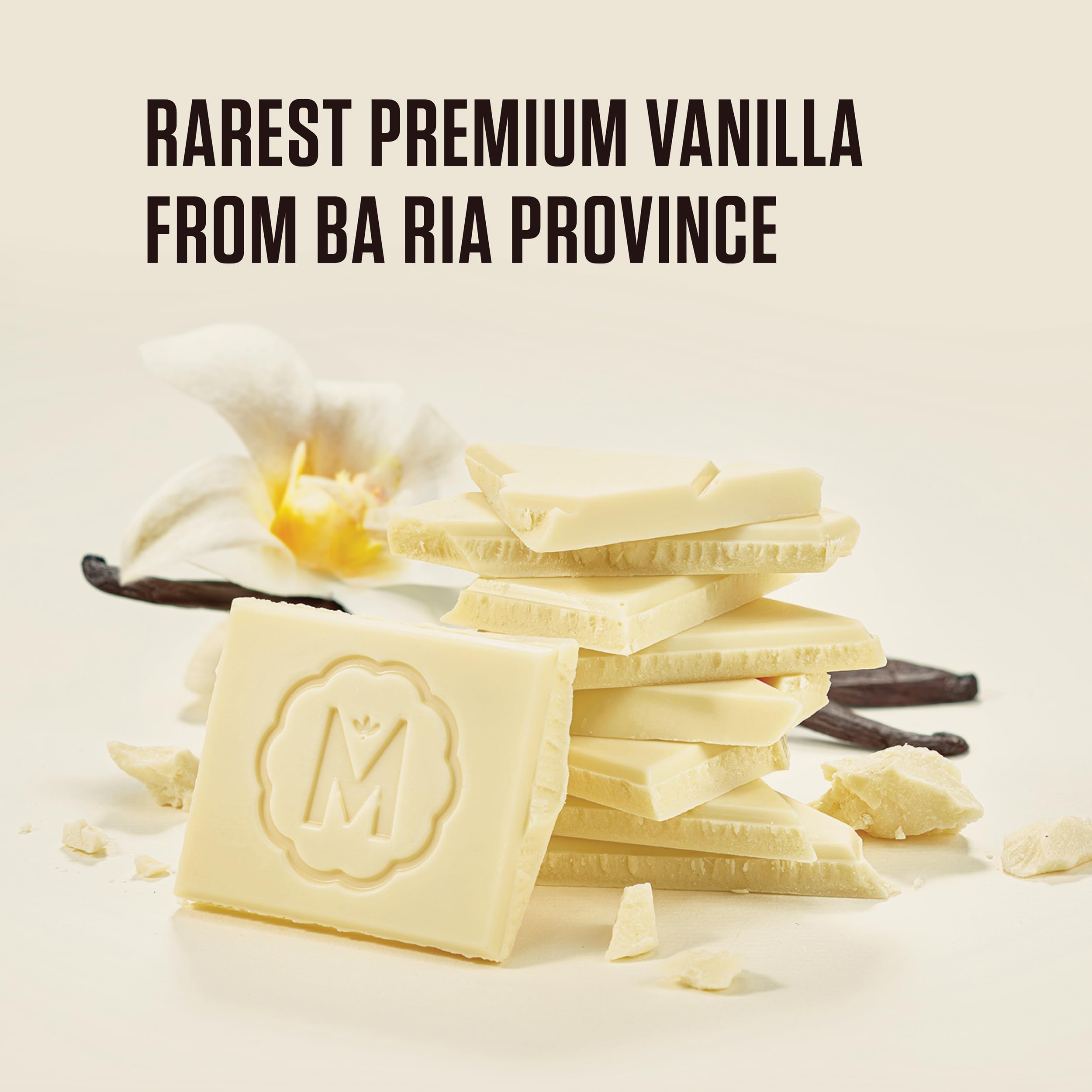 Marou – Mini Tableta Chocolate Blanco 44% Vainilla Vietnamita – 24 g – Sin lecitina, sin aromas artificiales – Origen Vietnam (Caja de 25)