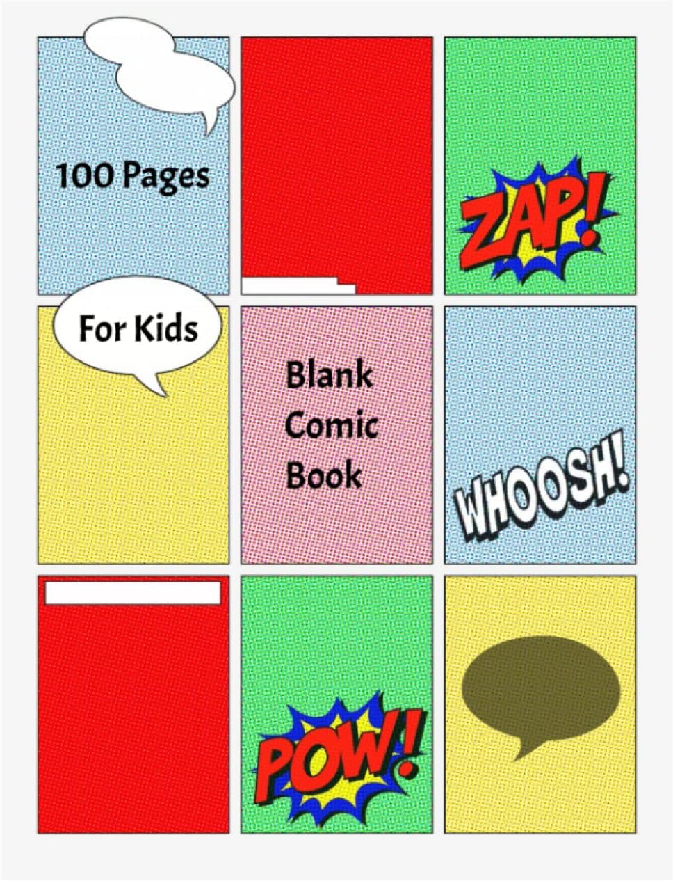 Independently published Blank Comic Book for Kids: Create Your Own Comics With This Notebook, Comic book blank, Comic book layout, Comic book gifts, Kids comic books