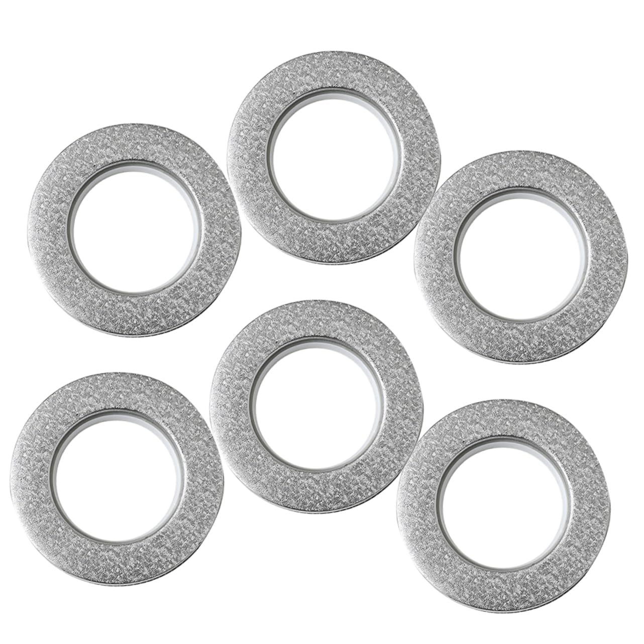 Cabilock Drapery Grommets 6pcs Plastic Drapery Eyelets Versatile for Types of Curtains