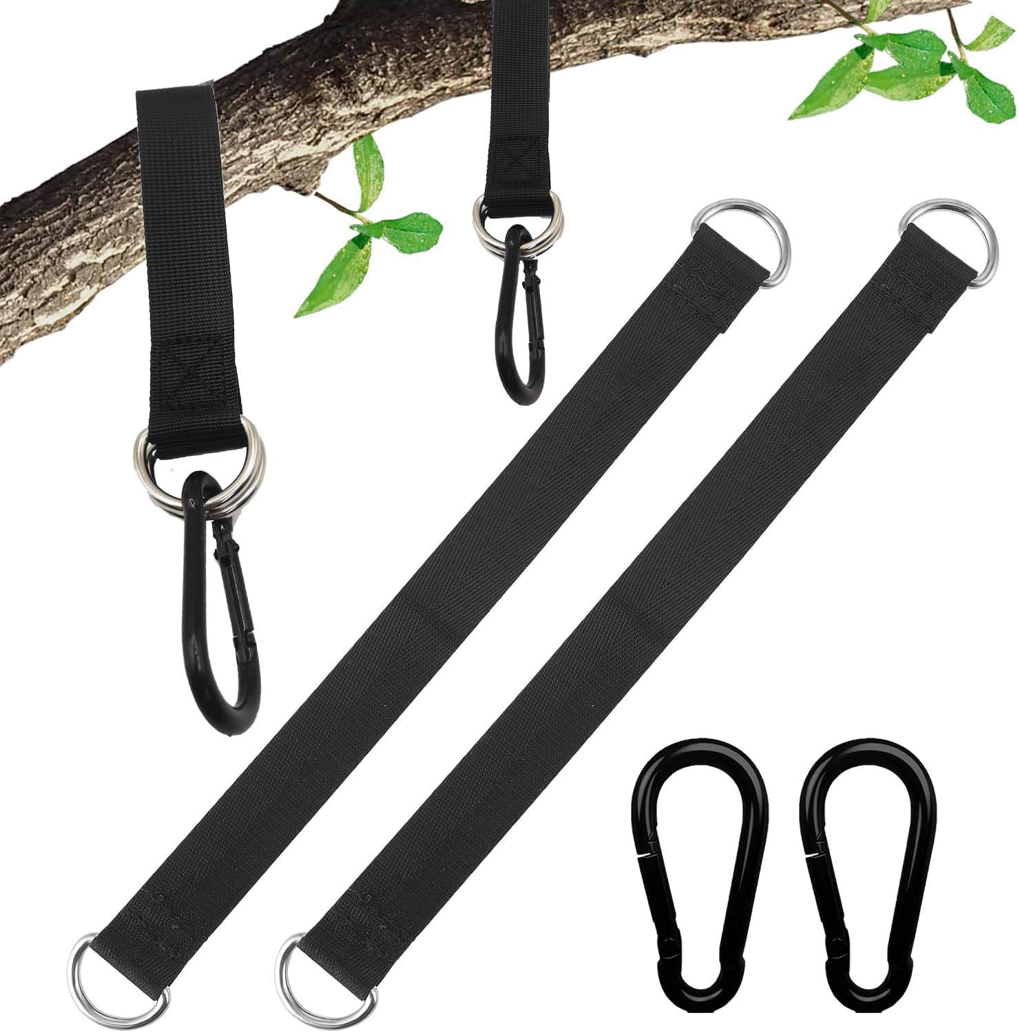 Sponsored Ad – Tree Swing Hanging Kit - 2 PCS Hammock Straps and 4 Hooks