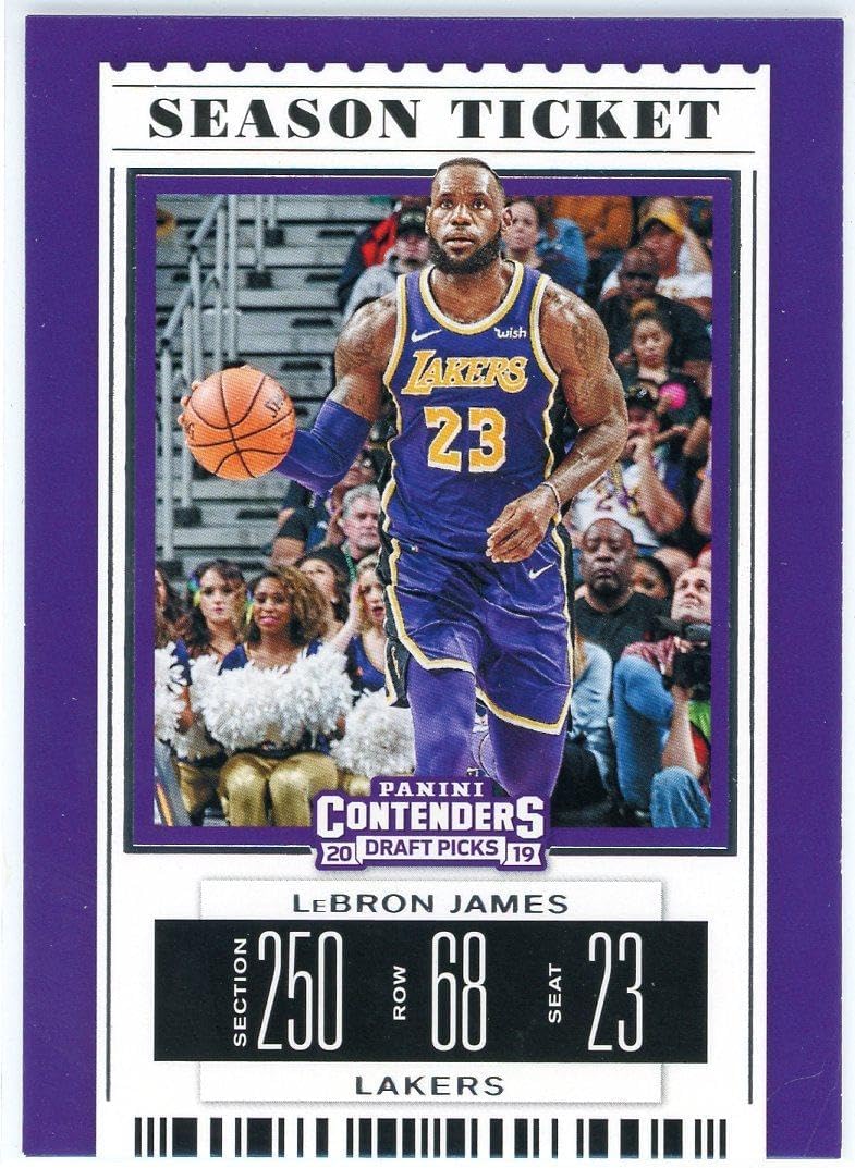 LeBron James 2019-20 Panini Contenders Season Ticket Card #38 - Unsigned Basketball Cards