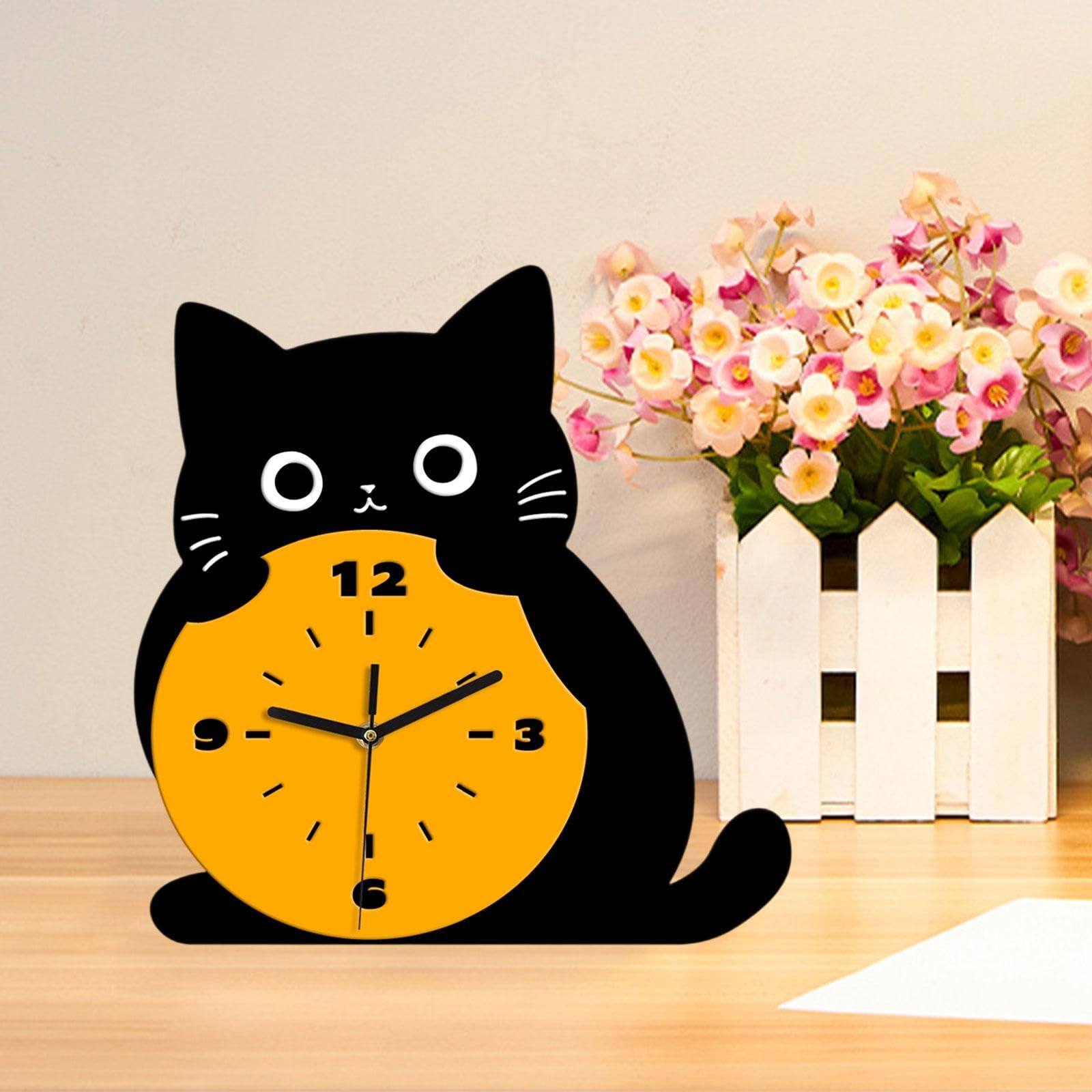 Amazon.co.jp: Toysmith 猫の置時計飾り シンプルでファッショナブルな 