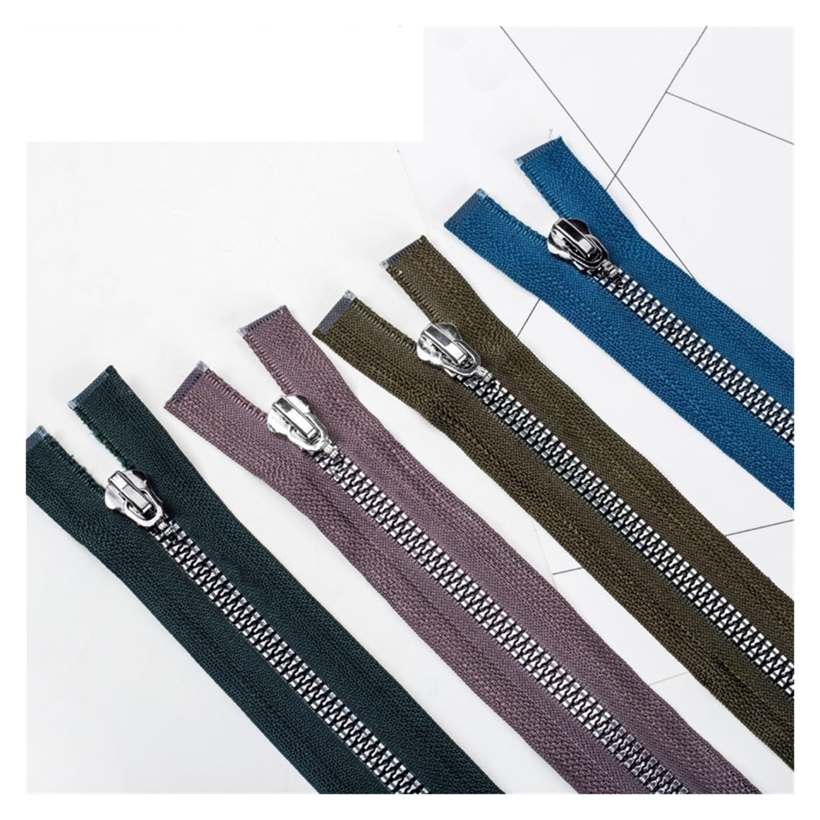 cerniere, cerniera di ricambio two way zip，zip for jacket，heavy duty zip，Two Way Zip Double Sliders Open End Two-way Zip for Bag Jacket Clothes DIY Decorative Sewing Repair Accessories Heavyweight(Dar