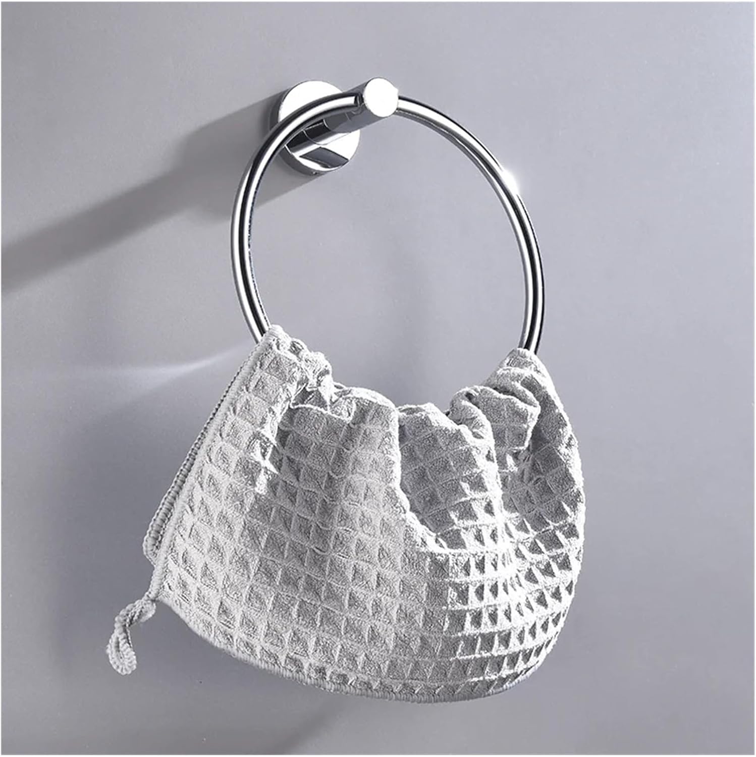 Bathroom Hardware Stainless Steel Chrome Wall Mounted Towel Rack Paper Towel Hook Bathrobe Hook Bathroom Toiletry Hardware Set Fashionable(Paper Holder) (Toilet Brush Holder)