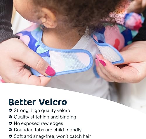 Miniatura 3 de Tiny Twinkle Babero a prueba de desorden  Delantal impermeable para bebé  Lavable a máquina  Sin PVC, BPA ni ftalatos  Gran babero de viaje