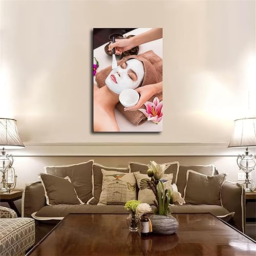 Miniatura 3 de Póster de salón de belleza, cuidado de la piel facial, spa, lienzo artístico e impresión artística de pared, decoración moderna para dormitorio