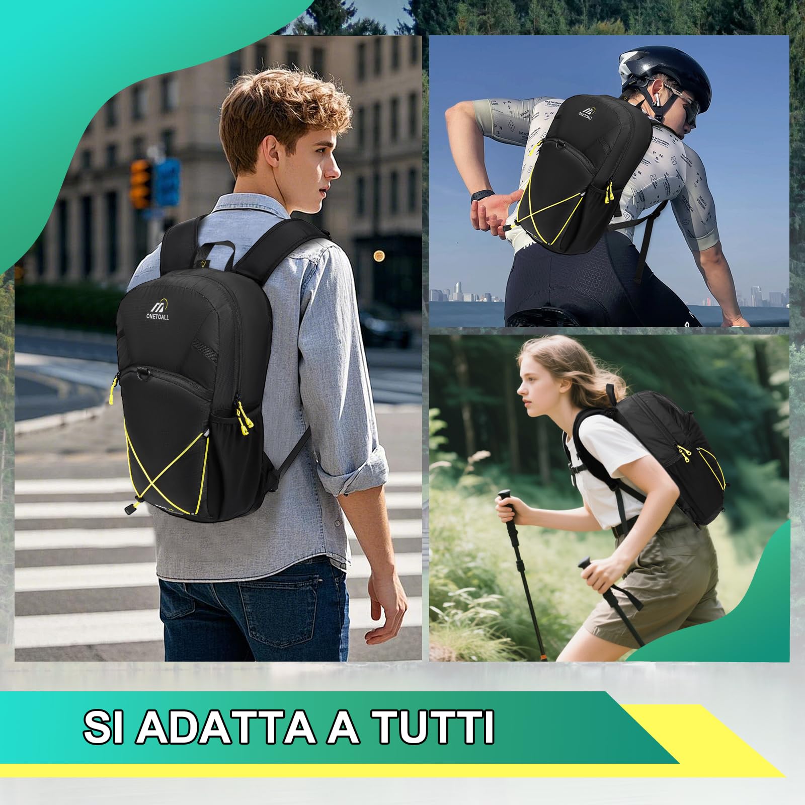 Zaino Antifurto per Bici da Uomo, Zaino da Escursionismo Donna Piccolo 12L, Zaini MTB con Cintura Rimovibile per Ciclismo, Viaggi Giornalieri, Pendolarismo
