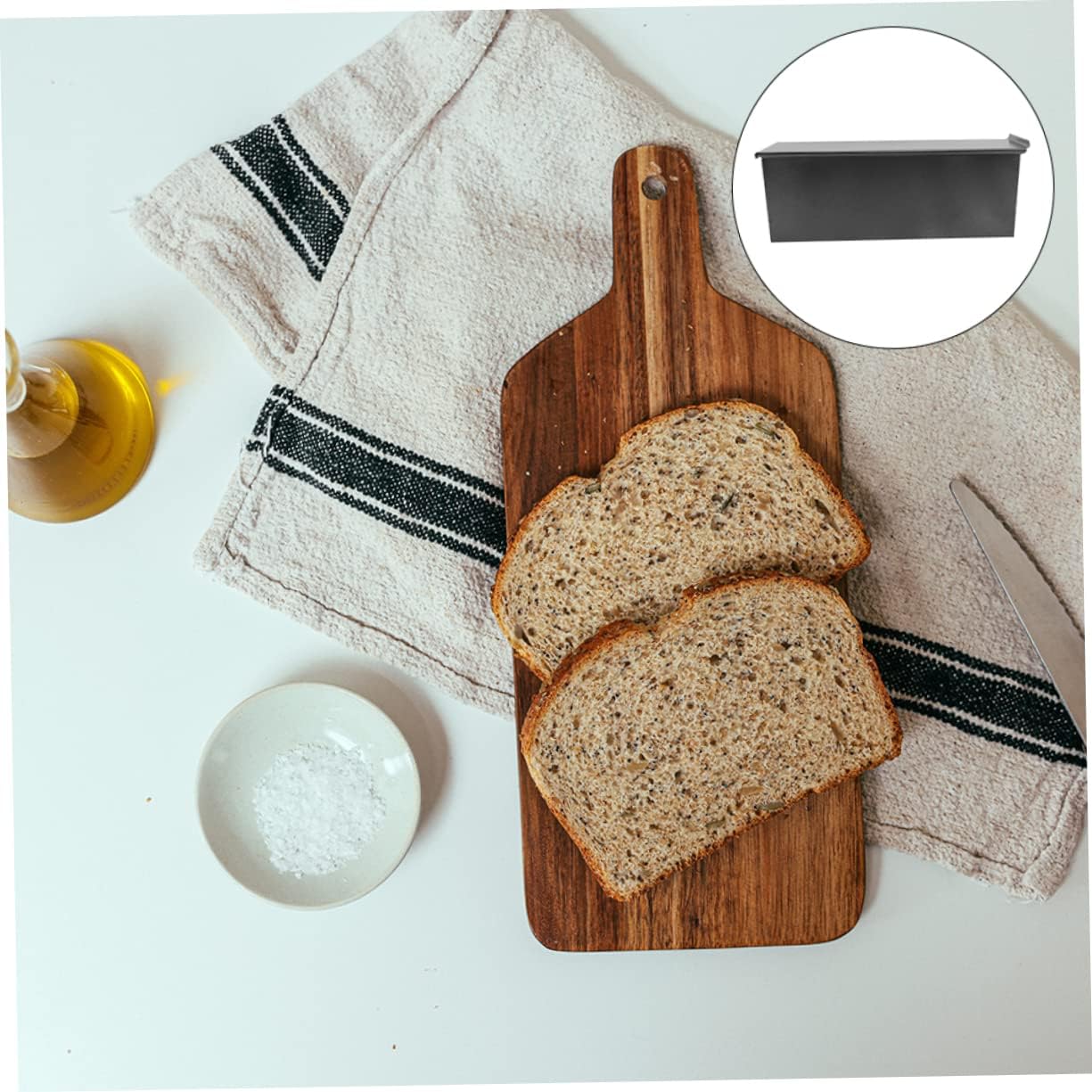 Extra Large Bread Box Bread Pan Lid Toast Mold Iron Baking Tool Non-stick Easy Demold
