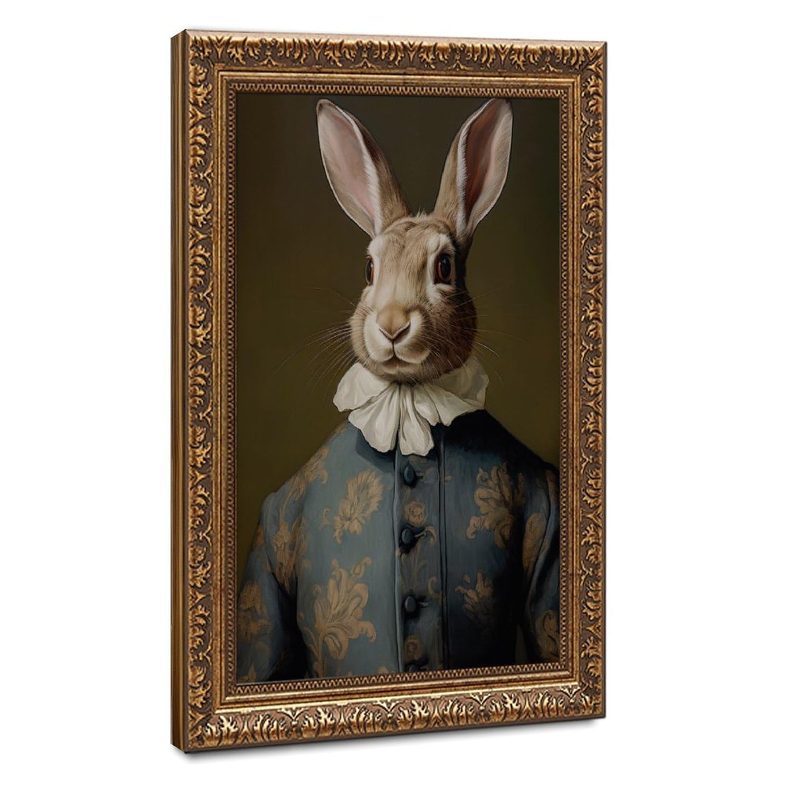 Bareronor Victorian Era Rabbits Canvas Poster Bedroom Decor Landscape Office Room Decor Gift 24" L X 36" W