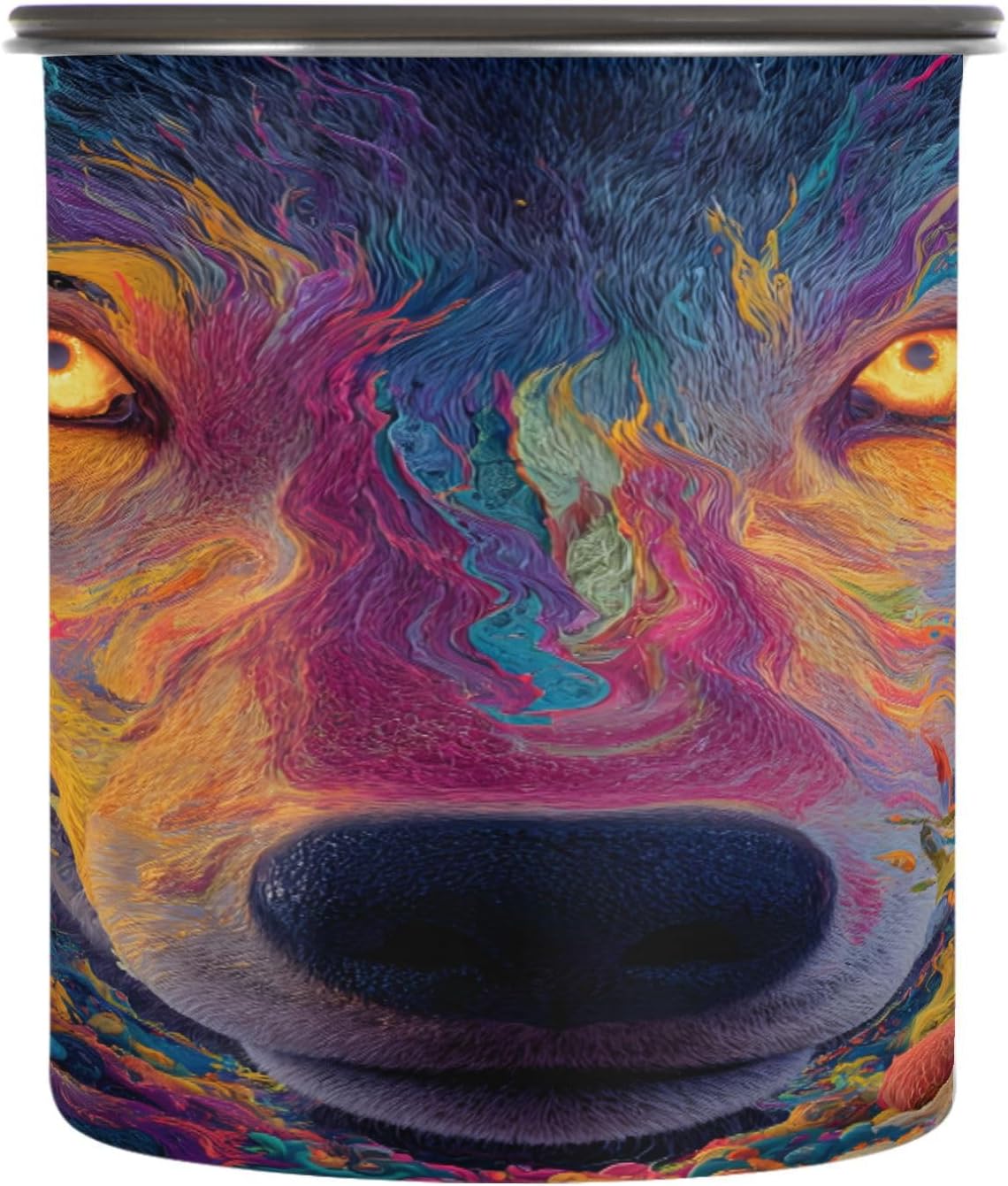 ALAZA Dispensador de Alimentos 30 oz Acero Inoxidable con Tapa