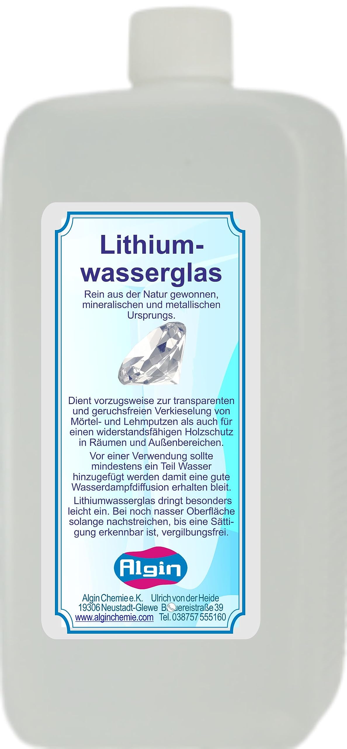 Litio Agua Cristal 1 L verkieselung para hormigón solidificazione 21,79/L
