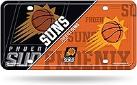 Vista 67 de Rico Industries Etiqueta de metal de baloncesto de la NBA de 6 x 12 pulgadas, ideal para camiones/coches/SUV