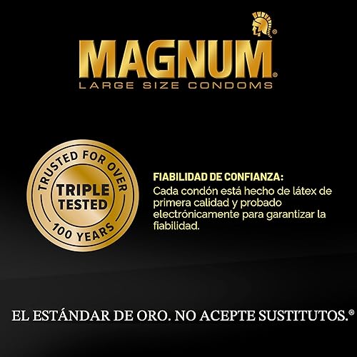 Miniatura 4 de TROJAN Preservativos Magnum Lubricados XL Tamaño Grande - 12