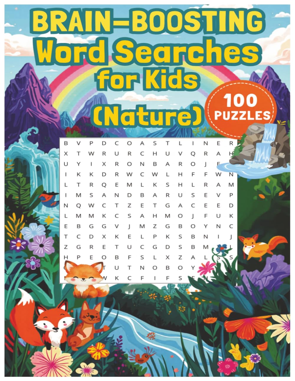 Brain-Boosting Word Search for Kids Ages 6–10 (Nature Edition)