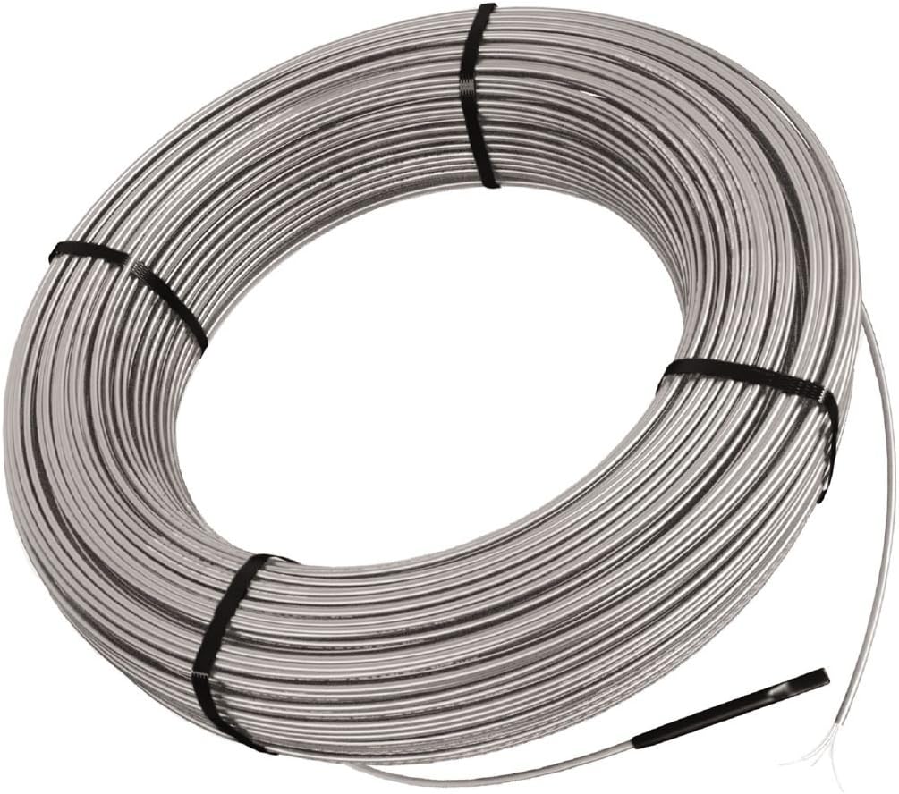 Schluter Ditra-Heat-E-HK Electric Floor Heating Cable Kit with Temperature Sensors - Ideal for Interior Tile Floors - Minimal EMF, Twisted Pair Cables, 120V, 212.9 Feet - DHEHK12064