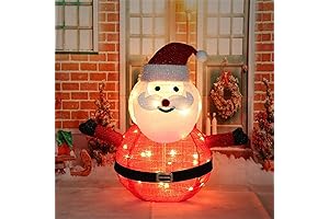 Santa Claus and Snowman Christmas Lights