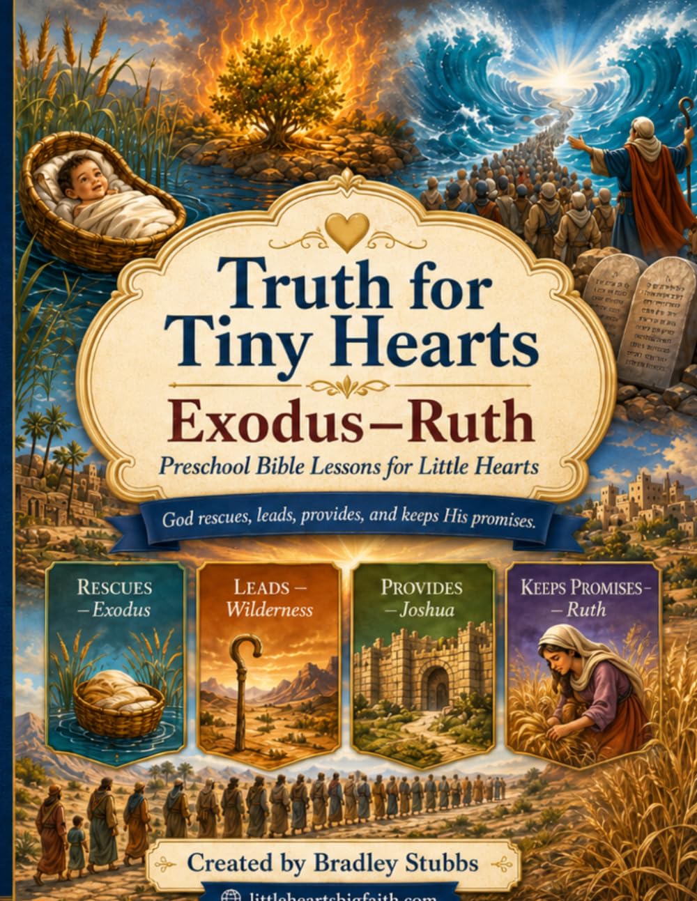 Truth for Tiny Hearts: Exodus-Ruth: A Preschool Bible Curriculum for Churches, Daycares, & Homeschool (Truth for Tiny Hearts: A Preschool Bible Curriculum)