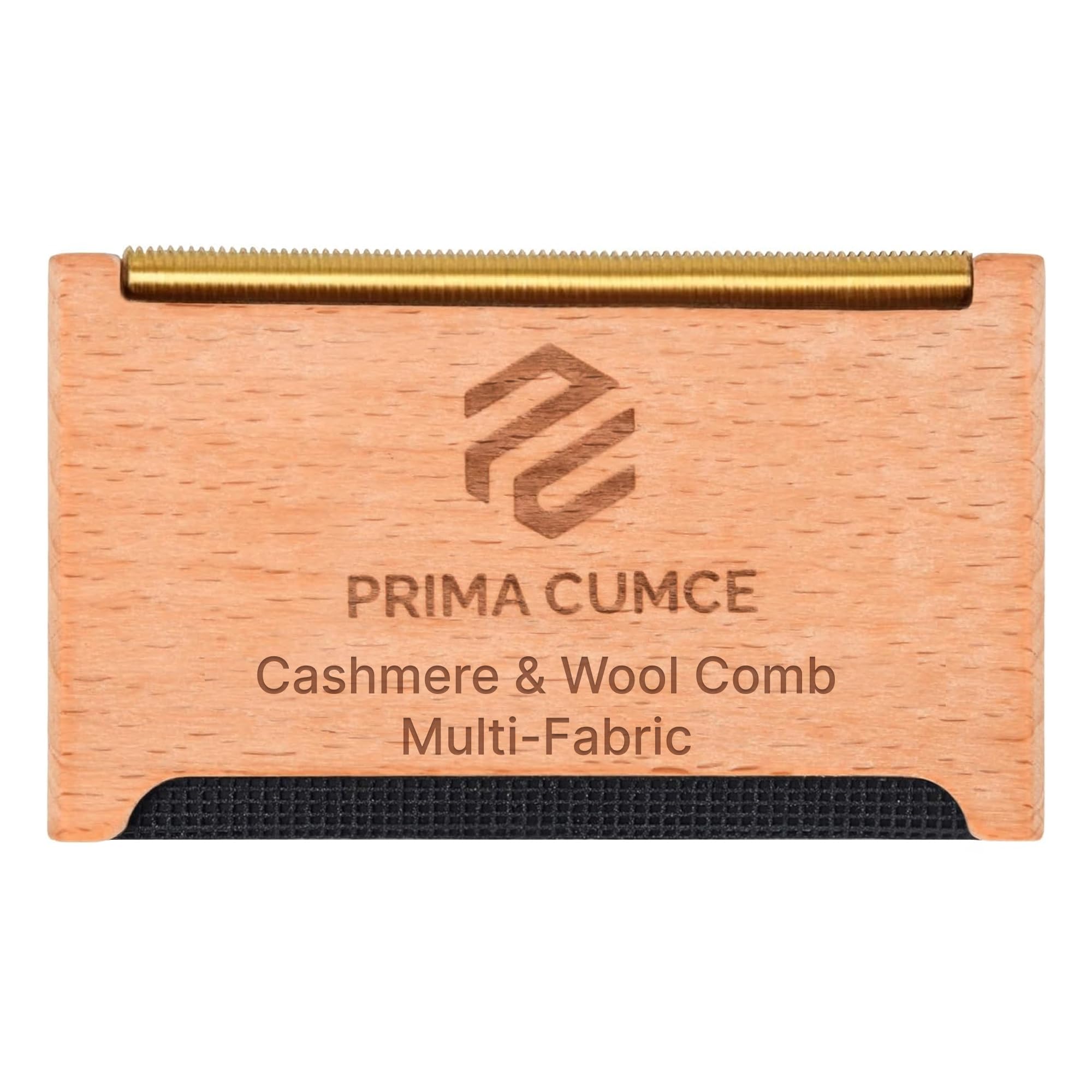 Prima CumceCashmere Comb – Wooden Piling Remover – Double-Sided Debobbler for Wool Jumpers, Sweaters, Coats, Knitwear – Clothes Shaver for Bobbles, Pilling, Lint, Fuzz – Natural Wood Handle