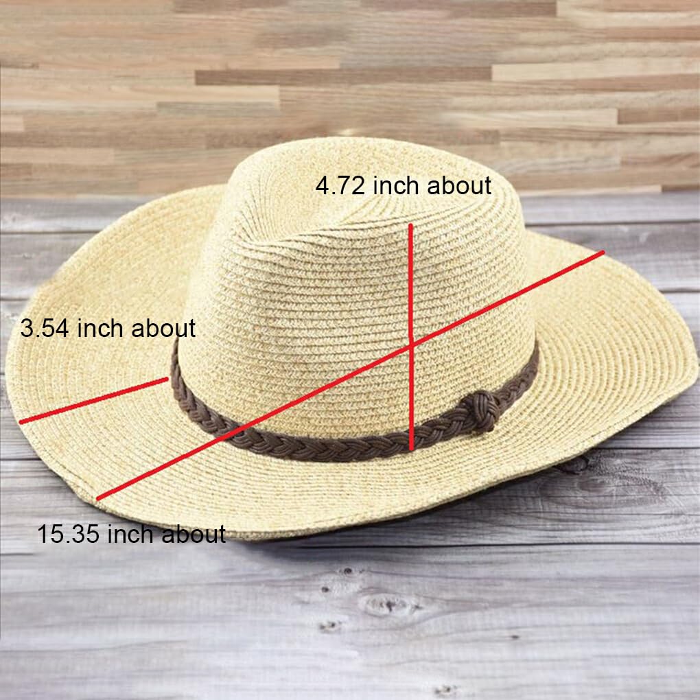 Restez confortable et élégant léger hommes grande taille chapeau de soleil papier large bord plage pliable casquette homme chapeau de paille