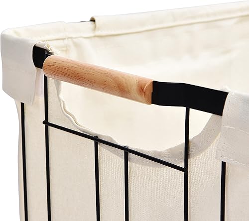 Miniatura 5 de Oceanstar Carrito de lavandería móvil con asa - WLS1736