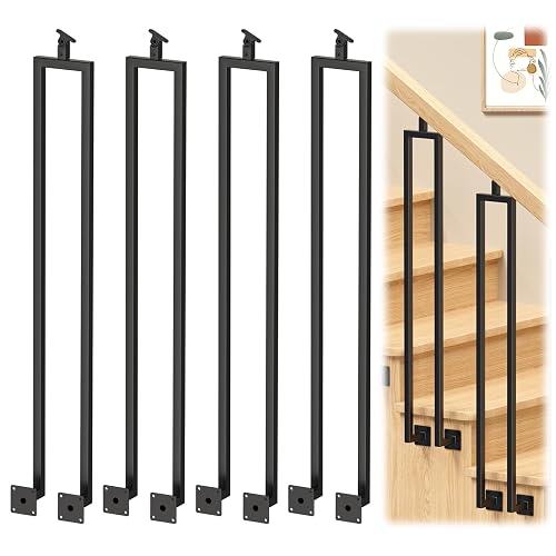 4 Pack U Shape 39.6" Stair Balusters with Adjustable Top
