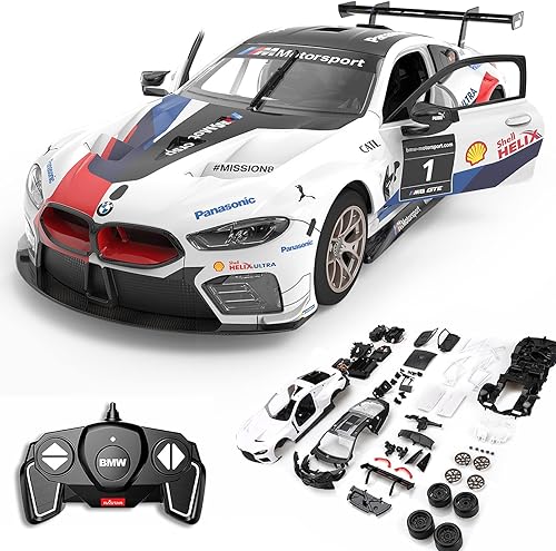 RASTAR Kits de automóvil BMW con control remoto 118 para construir para niños y adultos kits de automóvil BMW RC con licencia oficial para niños y