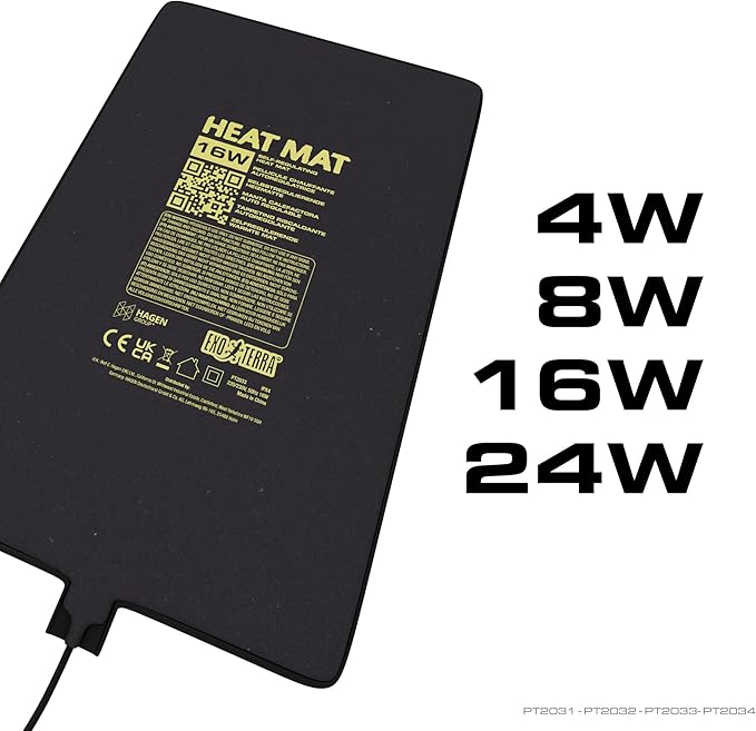 Exo Terra Heat Mat – Almohadilla Térmica Autorregulable 16W para Terrarios miniatura 5