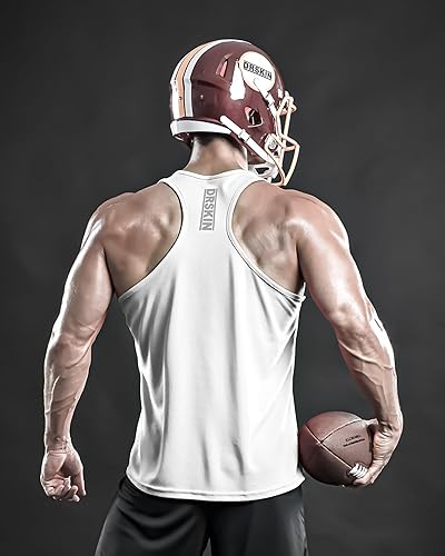 Miniatura 6 de DRSKIN Paquete de 4, 3 o 1 camisetas sin mangas para hombre, espalda en Y, malla muscular, entrenamiento, gimnasio, entrenamiento, atletismo, ajuste