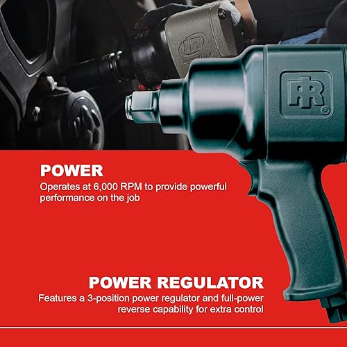 Miniatura 3 de Ingersoll Rand 2161XP Llave de impacto de aire de accionamiento de 34 pulgadas salida máxima de par de 1250 pies-libras 6000 RPM Ultra Duty Full