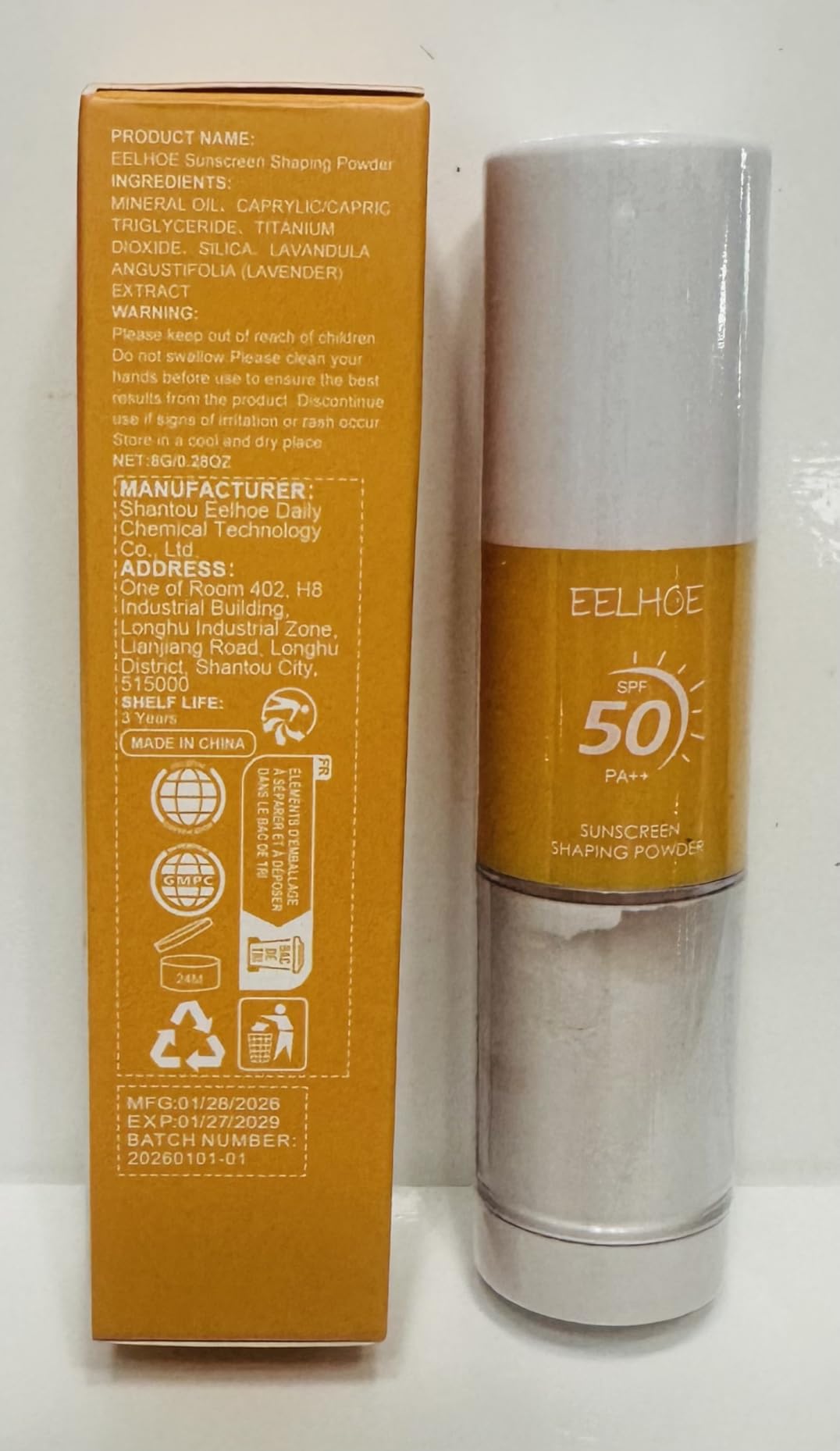 Eqimznv Mineral Sunscreen Setting Powder, SPF 50 Sunscreen Powder for Face & Scalp, Translucent Mineral Powder Sunscreen with Brush, Oil Control Natural Matte Finish, Lasting Lightweight Breathable